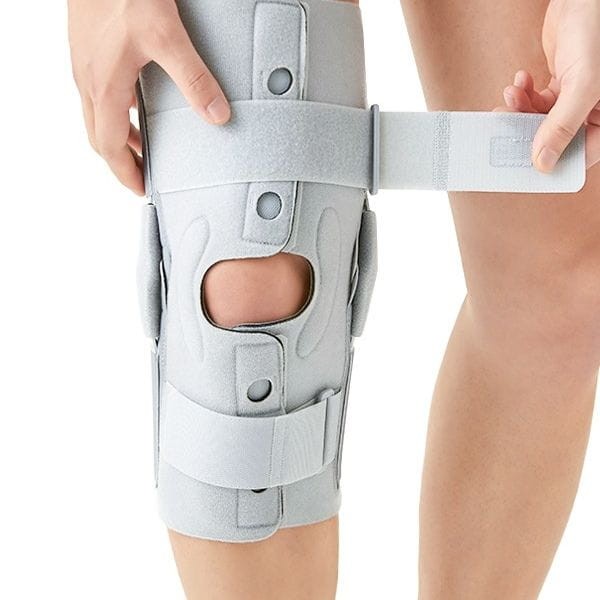 Stabilizator orteza kolana i więzadeł z szynami sportowa na narty lekka