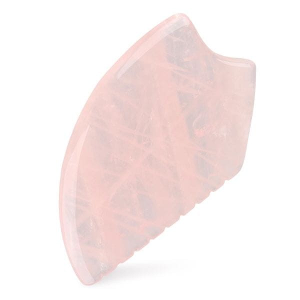 Karbowany kamień Gua Sha z naturalnego różowego kwarcu 4FIZJO – zdjęcie 8