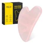 Klasyczny kamień Gua Sha z naturalnego różowego kwarcu 4FIZJO