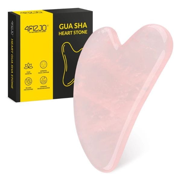 Klasyczny kamień Gua Sha z naturalnego różowego kwarcu 4FIZJO