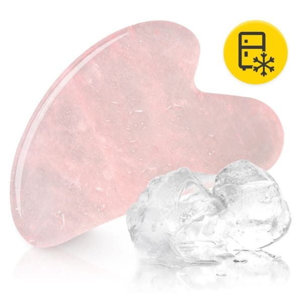 Klasyczny kamień Gua Sha z naturalnego różowego kwarcu