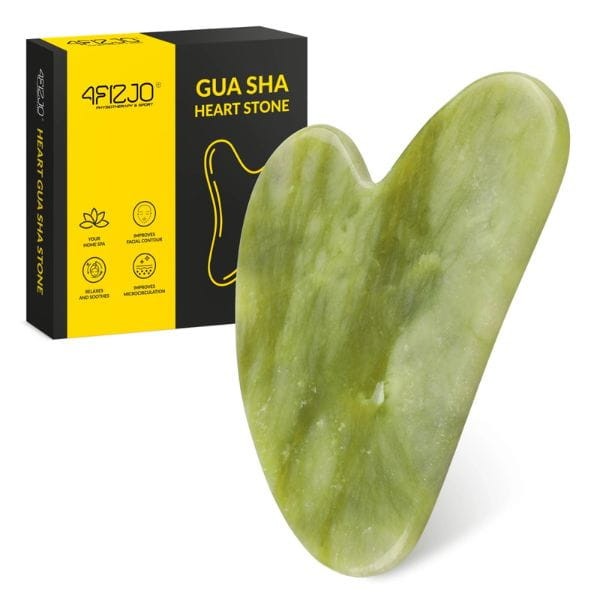 Klasyczny kamień Gua Sha z naturalnego zielonego jadeitu 4FIZJO
