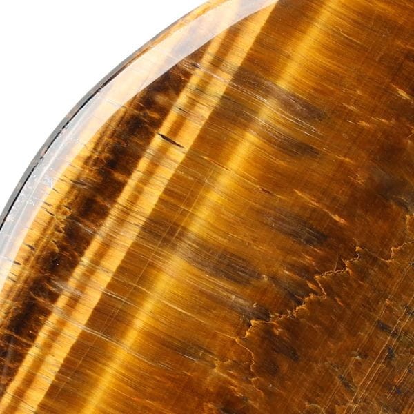 Karbowany kamień Gua Sha z naturalnego kwarcu Tygrysie Oko