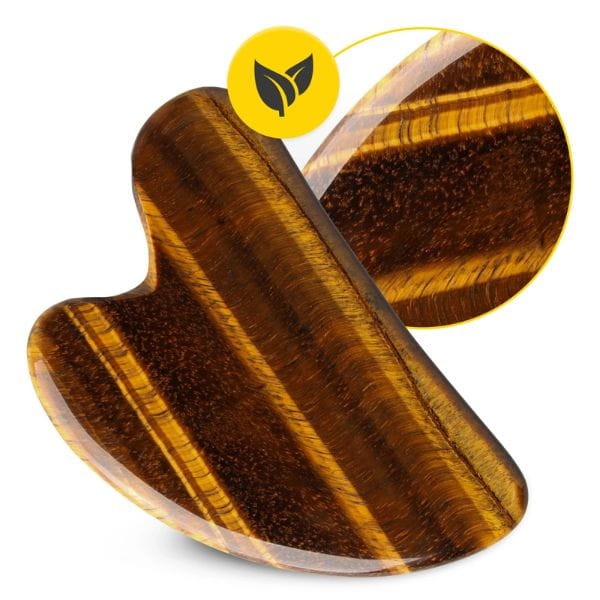 Klasyczny kamień Gua Sha z naturalnego kwarcu Tygrysie Oko