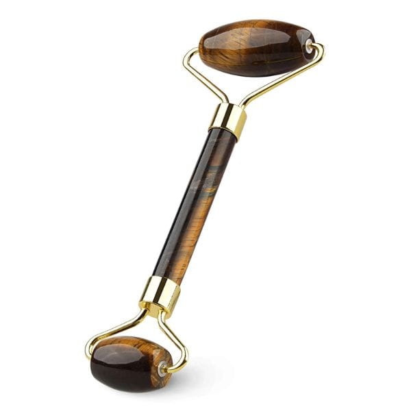 Roller do twarzy z naturalnego kwarcu Tygrysie Oko