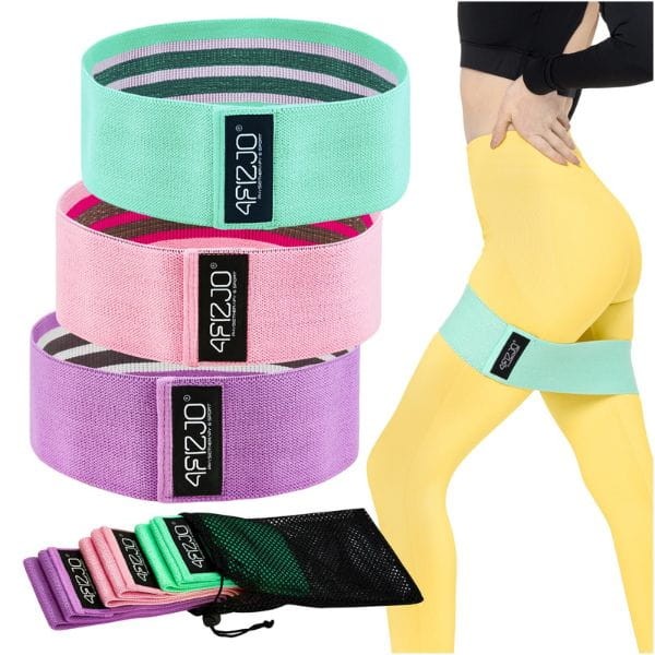Zestaw 3 gum materiałowych do ćwiczeń HIP BAND