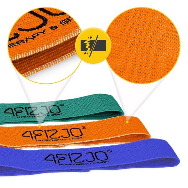 Zestaw 3 gum materiałowych do ćwiczeń FLEX BAND