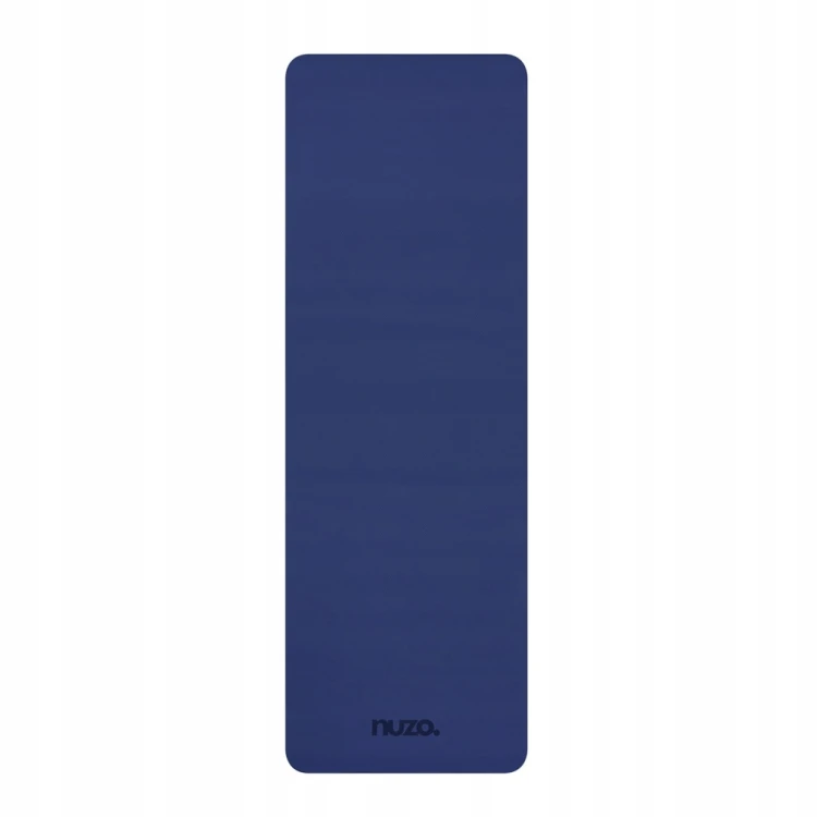 Mata do jogi TPE 6 mm antypoślizgowa 183 × 61 cm granatowo-niebieska Nuzo – zdjęcie 2