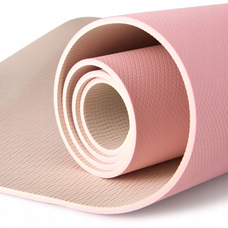 MATA DO ĆWICZEŃ JOGI GIMNASTYKI ANTYPOŚLIZGOWA KARIMATA Z UCHWYTEM 6 MM