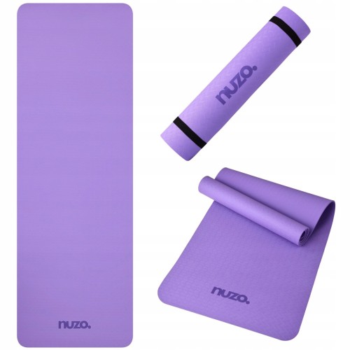 MATA DO ĆWICZEŃ JOGI GIMNASTYKI ANTYPOŚLIZGOWA KARIMATA Z UCHWYTEM 6 MM