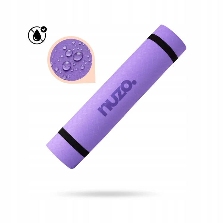 MATA DO ĆWICZEŃ JOGI GIMNASTYKI ANTYPOŚLIZGOWA KARIMATA Z UCHWYTEM 6 MM