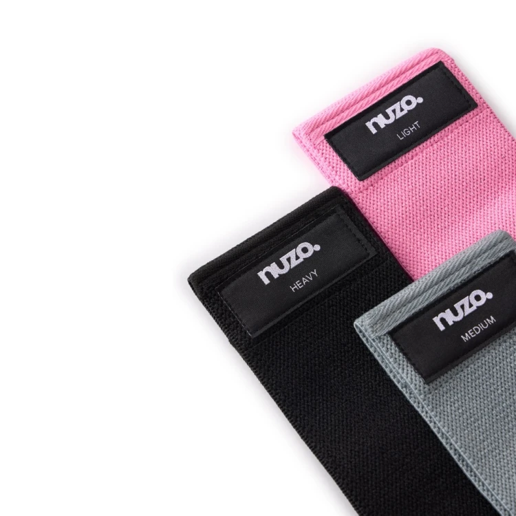 ZESTAW 3 GUM OPOROWYCH DO ĆWICZEŃ TAŚMY MATERIAŁOWE FITNESS MINI HIP BAND
