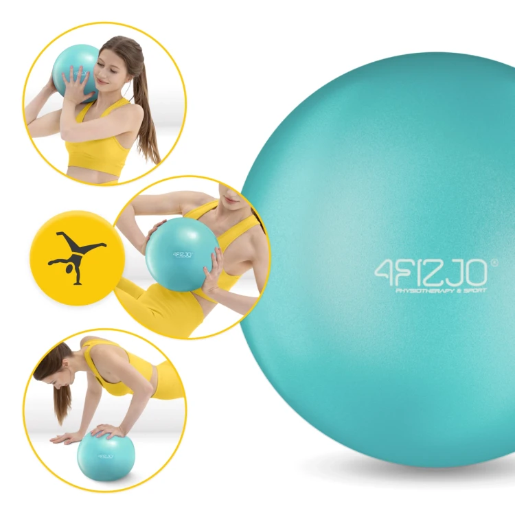 Piłka do pilatesu i rehabilitacji 22 cm miętowa – zdjęcie 5