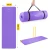 Mata do ćwiczeń fitness i jogi NBR 180 × 60 × 1 cm fioletowa – zdjęcie 2