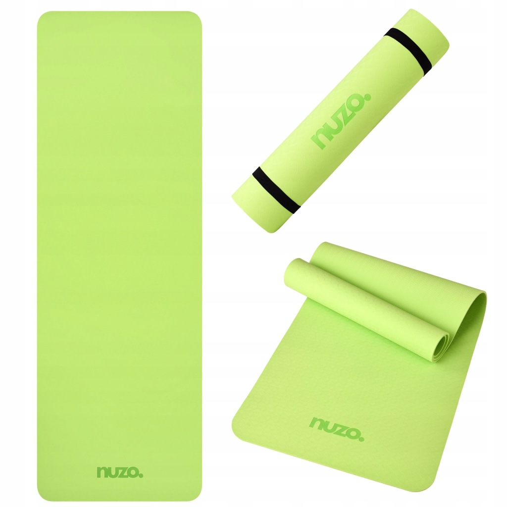 MATA DO ĆWICZEŃ JOGI GIMNASTYKI ANTYPOŚLIZGOWA KARIMATA Z UCHWYTEM 6 MM