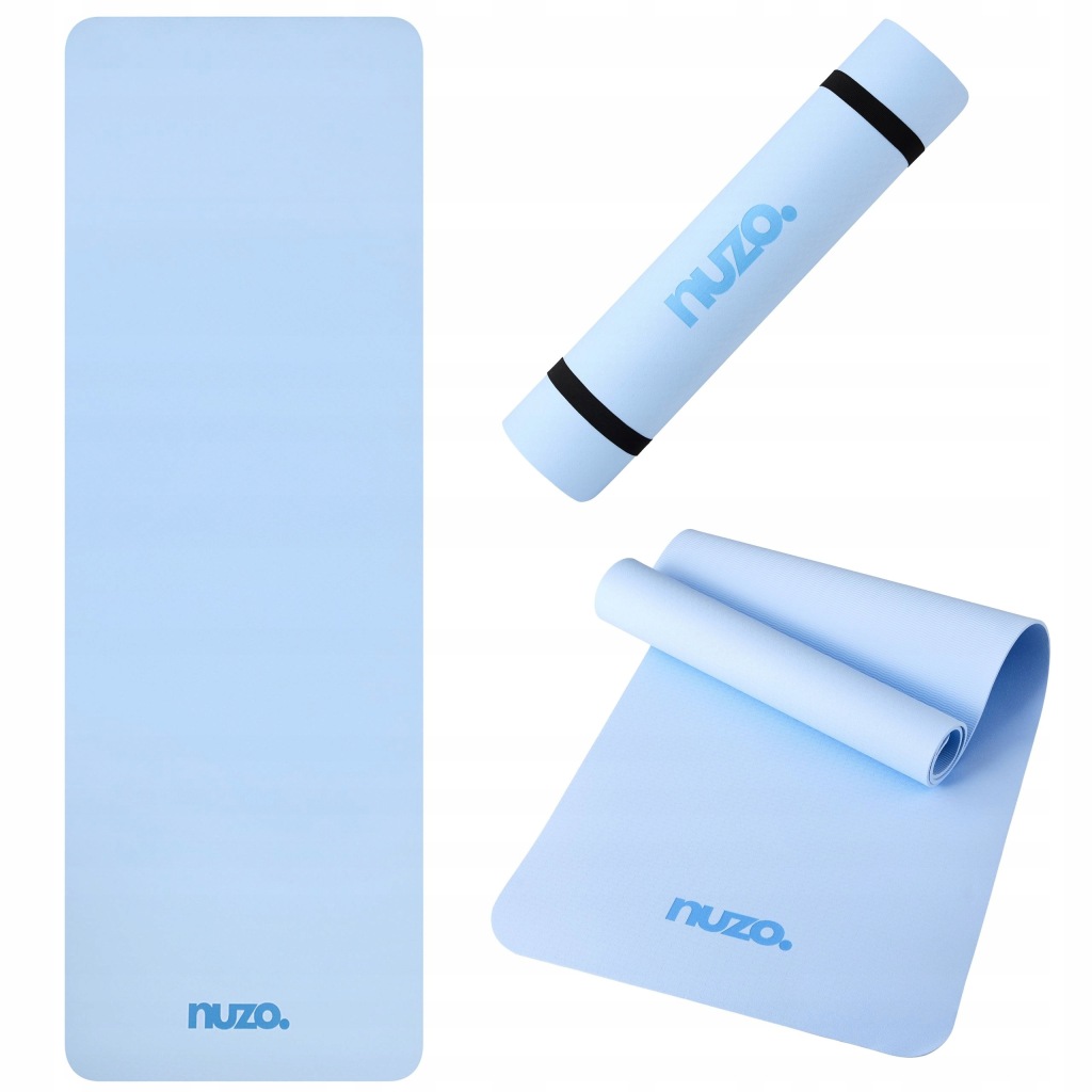 MATA DO ĆWICZEŃ JOGI GIMNASTYKI ANTYPOŚLIZGOWA KARIMATA Z UCHWYTEM 6 MM